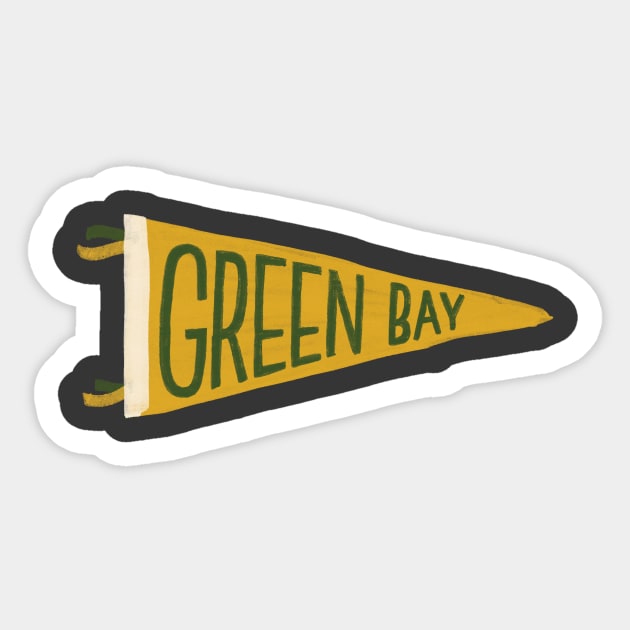 Green Bay Pennant Sticker by witandco